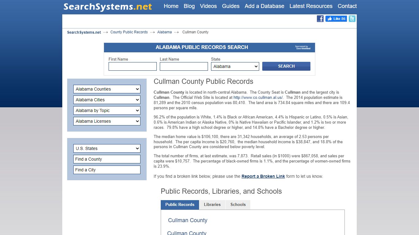 Cullman County Criminal and Public Records